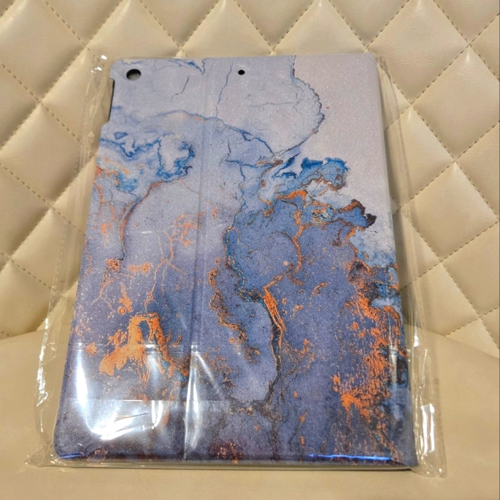 Indigo Gold Marble iPad Case 10.2 for 7/8/9 ~ 10.2 Inch Screen - Picture 3 of 8